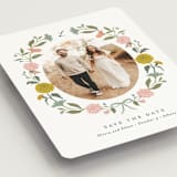 "botanical cameo" - Save the Dates in Swan by Lori Wemple - Detail