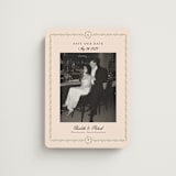 "Monogramed" - Save the Dates in Blush by Susan Moyal - Front