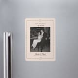 "Monogramed" - Save the Dates in Blush by Susan Moyal - Magnet Front