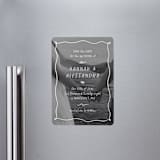 "Whimsical" - Save the Dates in Snow by Emily Sabol Goss - Magnet Front