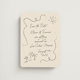 "Sunny Love" - Save the Dates in Sand by Ashley Iwafuchi - Magnet Front