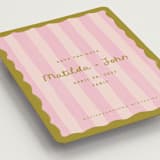 "Paris" - Save the Dates in Macaron by Pink House Press - Detail