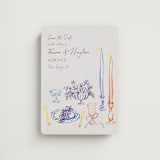 "tablescape drawing" - Save the Dates in Hydrangea by Cass Loh - Magnet Front