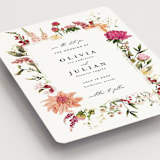 "Lush" - Save the Dates in Magenta by Susan Moyal - Detail