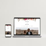 "Lush" - Save the Dates in Magenta by Susan Moyal - FREE Wedding Website