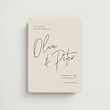 "Signed" - Save the Dates in Champagne by JoAnn Jinks - Magnet Front