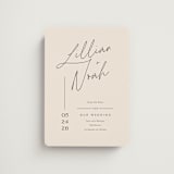 "Modern Aligned" - Save the Dates in Creampuff by Carolyn MacLaren - Front