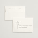 "Modern Aligned" - Save the Dates in Creampuff by Carolyn MacLaren - FREE Recipient Addressing