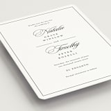"Sincerity" - Save the Dates in Noir by Kimberly FitzSimons - Detail