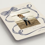 "Neddy" - Save the Dates in Blue Spruce by Carrie ONeal - Detail