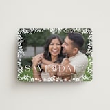 "Meander" - Save the Dates in Snow by Angela Marzuki - Magnet Front
