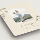 "Sketched Florals" - Save the Dates in Sandpaper by Baumbirdy - Detail