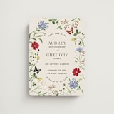 "Wild meadow" - Save the Dates in Elder Flower by Sarah Knight - Front