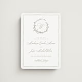 "Romantic Wreath" - Save the Dates in Chantilly by Wildfield Paper Co - Magnet Front