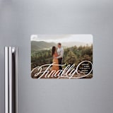 "Finally Getting Married" - Save the Dates in Cotton by Jill Means - Front
