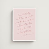 "Ink scribble" - Save the Dates in Rosebud by Adelyn T. - Magnet Front