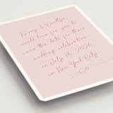 "Ink scribble" - Save the Dates in Rosebud by Adelyn T. - Detail