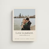 "Love is Patient" - Save the Dates in Champagne by Samantha Barkla - Magnet Front