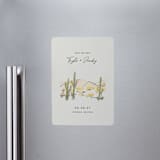 "desert crayon drawing" - Save the Dates in Olive by Cass Loh - Front