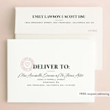 "Modern Stamp" - Save the Dates in Palm by Jessica Corliss - FREE Recipient Addressing