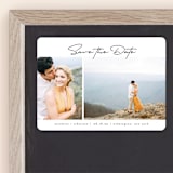 "Minimal Duo" - Save the Dates in Obsidian by Heather Cairl - Front