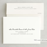 "Ivory Details" - Save the Dates in Smoke by Jennifer Wick - FREE Recipient Addressing