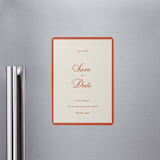 "Borders" - Save the Dates in Cherry by Ani Somi - Magnet Front