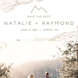 "Birchbark" - Save the Dates in Natural by Kelsey Mucci - Detail