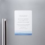 "Watercolour Stripe" - Save the Dates in Ocean by Bethan - Front