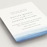 "Watercolour Stripe" - Save the Dates in Ocean by Bethan - Detail