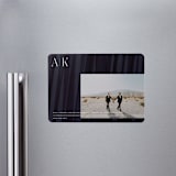 "Initially Yours" - Save the Dates in Onyx by Merian - Front