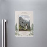 "Whispering Pines" - Save the Dates in Forest by Elly - Magnet Front