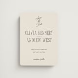 "Modern Romance" - Save the Dates in Almond by Eric Clegg - Front