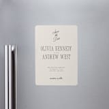 "Modern Romance" - Save the Dates in Almond by Eric Clegg - Magnet Front