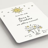 "Amore Mio" - Save the Dates in Nero by Helena Vitto - Detail