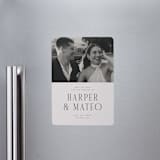 "Close-up" - Save the Dates in Sandstone by Nicole Walsh - Magnet Front