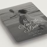 "Vintage Romance" - Save the Dates in Ivory by Paper Raven Co. - Detail