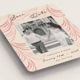 "Velvet Cherry" - Save the Dates in Blush by Sarah Rosenthal - Detail