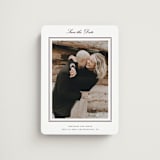 "Engraved names" - Save the Dates in Burgundy by Stacey Meacham - Front