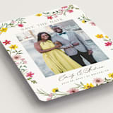 "Wildflower Wreath" - Save the Dates in Peony by Yaling Hou Suzuki - Detail