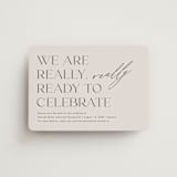 "Really Really Ready" - Save the Dates in Blush by Amy Payne - Magnet Front