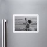 "Gaussian" - Save the Dates in Ivory by Pippa Shaw - Magnet Front