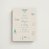 "Dining" - Save the Dates in Pastel by Elly - Magnet Front