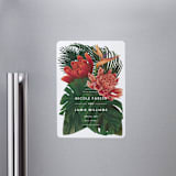 "Tropical Bouquet" - Save the Dates in Basil by Elly - Front