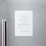 "Classy Type" - Save the Dates in Lily by Hooray Creative - Magnet Front