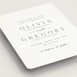 "Classy Type" - Save the Dates in Lily by Hooray Creative - Detail