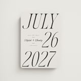 "Grand" - Save the Dates in Ivory by Melanie Kosuge - Magnet Front