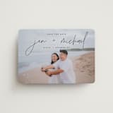 "Penned" - Save the Dates in Noir by JoAnn Jinks - Magnet Front
