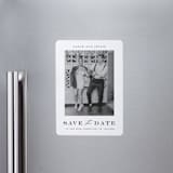 "Classic Charm" - Save the Dates in Midnight by Stacey Meacham - Magnet Front