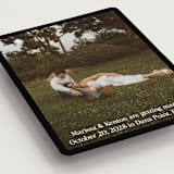 "Black Border" - Save the Dates in Coal by Becky Nimoy - Detail